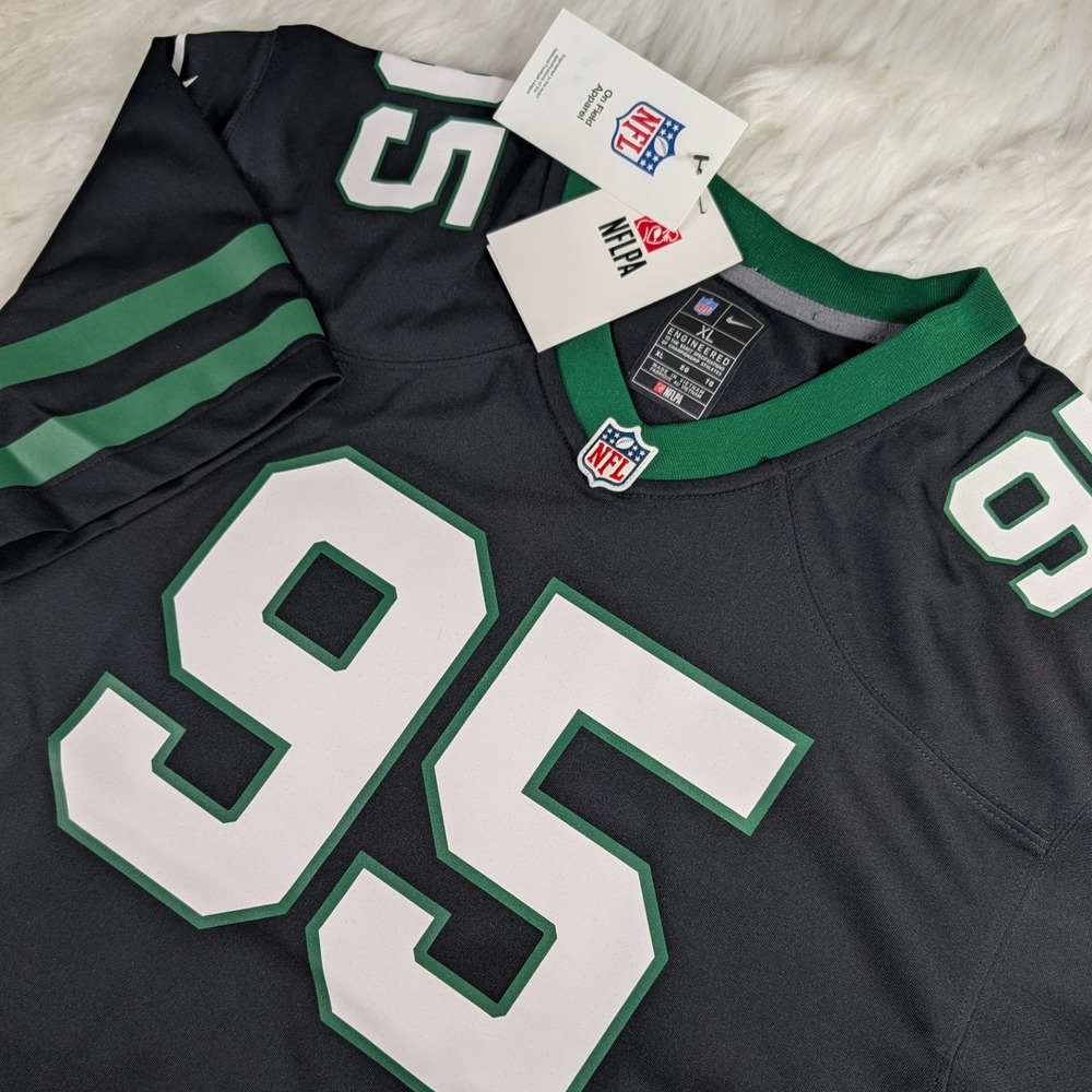 Nike NFL Jersey Kids XL Black Quinnen Williams New York Jets Game Alternate 95